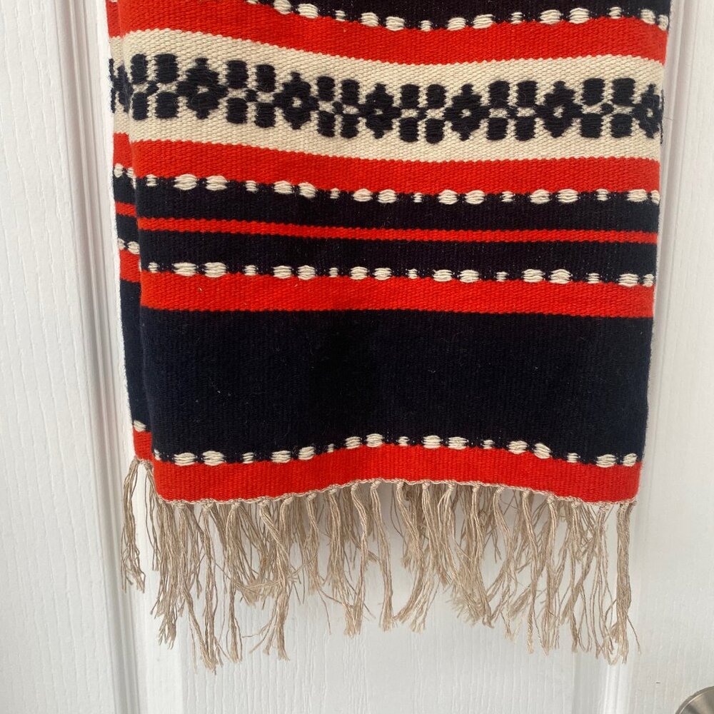 Vintage Estonian Handwoven Wool Textile - Folk Art Wall Hanging Table Runner - Picture 3 of 5